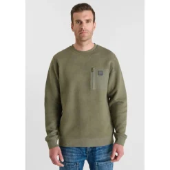 Sweat-Shirt CORA kaki Adam en coton