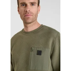 Sweat-Shirt CORA kaki Adam en coton