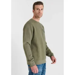 Sweat-Shirt CORA kaki Adam en coton