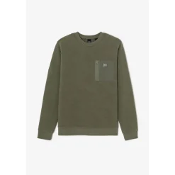 Sweat-Shirt CORA kaki Adam en coton