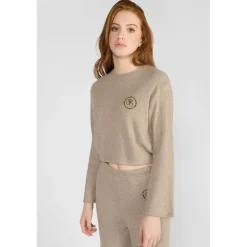 Sweat-Shirt fille AUREGI marron Pia en viscose