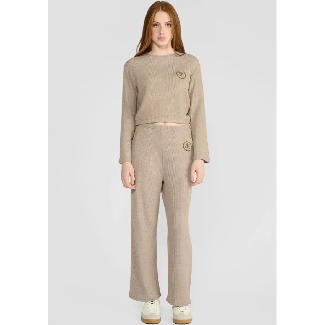 Sweat-Shirt fille AUREGI marron Pia en viscose