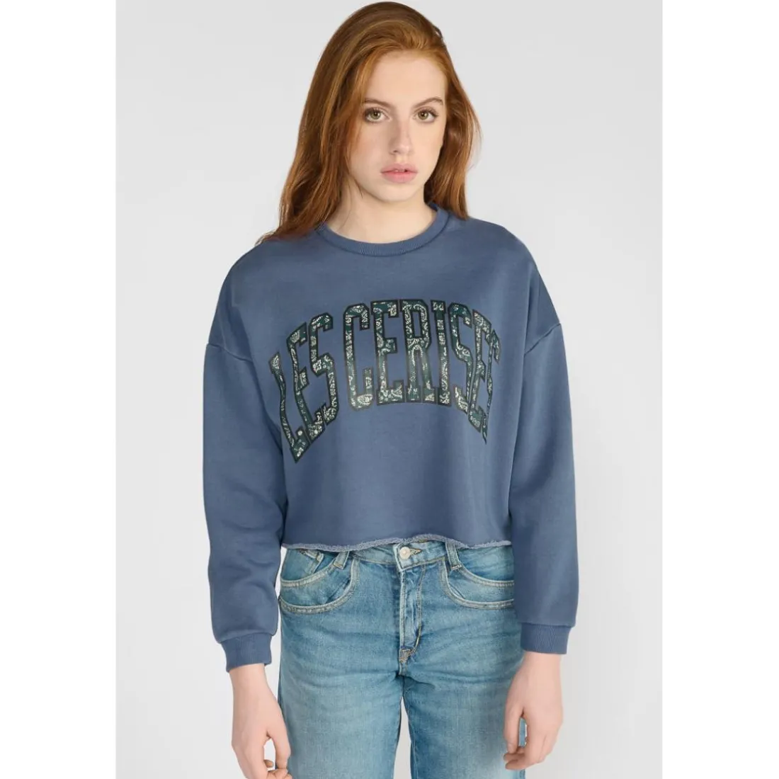 Sweat-Shirt fille FILOUGI noir Noor en coton