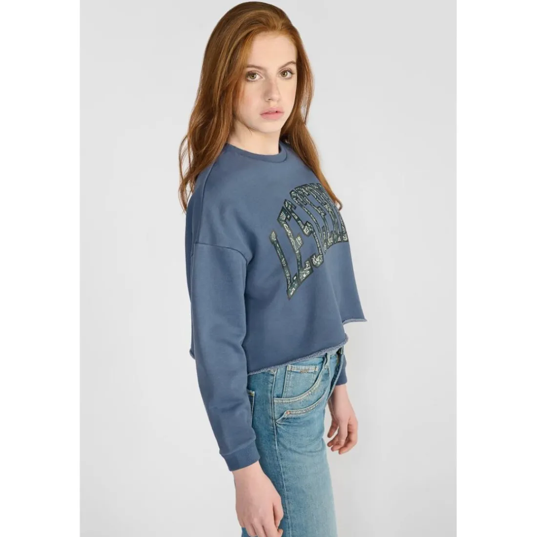 Sweat-Shirt fille FILOUGI noir Noor en coton
