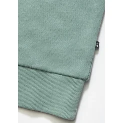 Sweat-Shirt fille MOAGI vert en coton