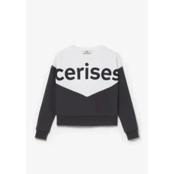 Sweat-Shirt fille NELAGI gris en coton