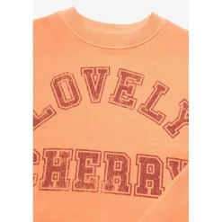 Sweat-Shirt fille STEPHAGI orange Amy en coton
