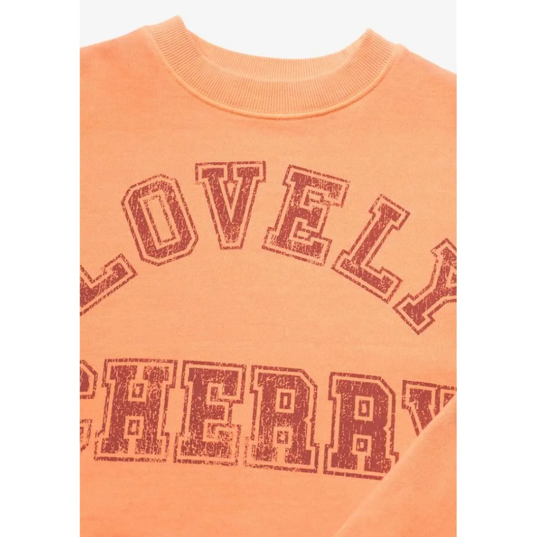 Sweat-Shirt fille STEPHAGI orange Amy en coton