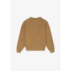 Sweat-Shirt fille TEAVAGI marron en coton