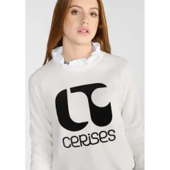 Sweat-Shirt fille TITAGI blanc Elsie en coton