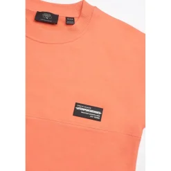 Sweat-Shirt garçon HIBIBO orange en coton