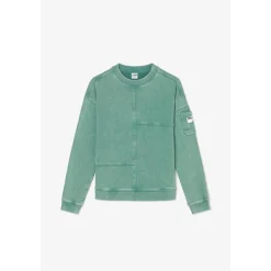 Sweat-Shirt garçon JONBO vert en coton