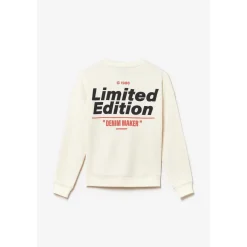 Sweat-Shirt garçon JUNBO blanc en coton