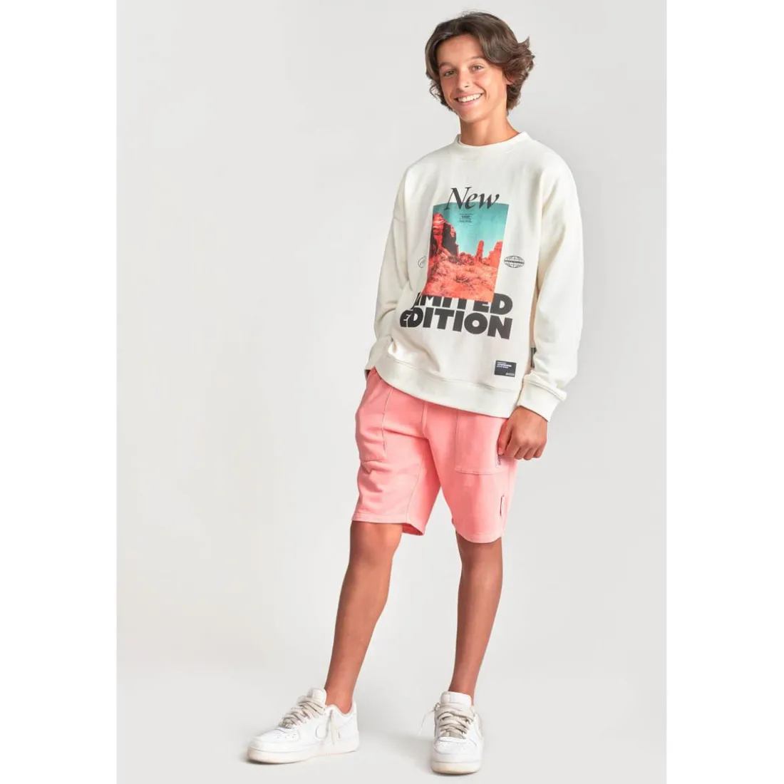 Sweat-Shirt garçon MARANBO blanc