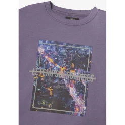 Sweat-Shirt garçon NAKABO violet en coton