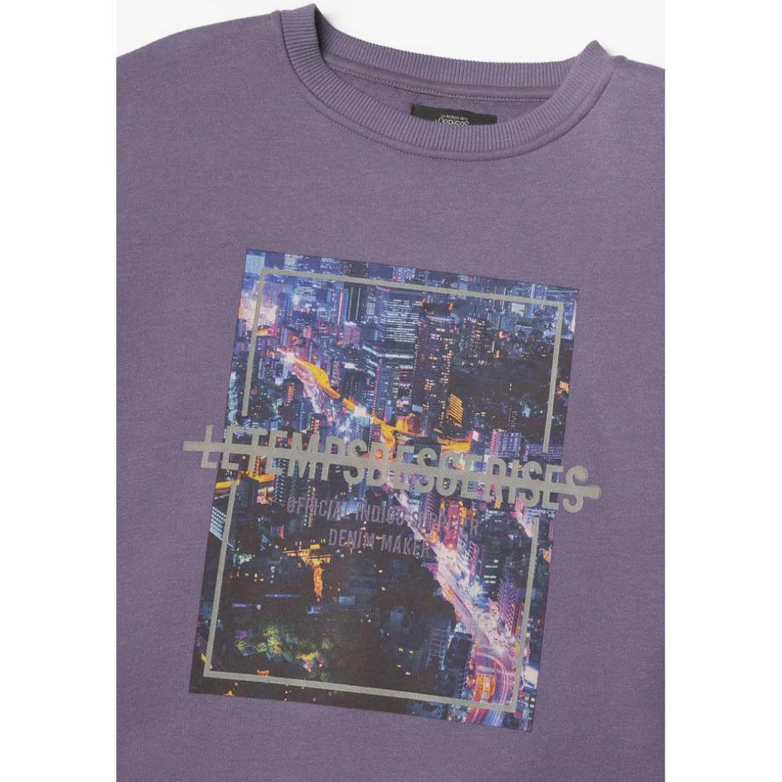 Sweat-Shirt garçon NAKABO violet en coton