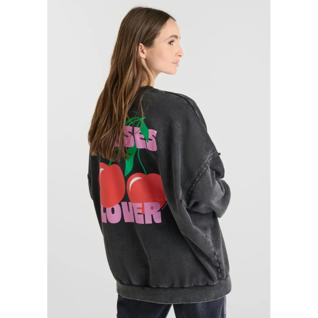Sweat-Shirt JULES noir Uma en coton