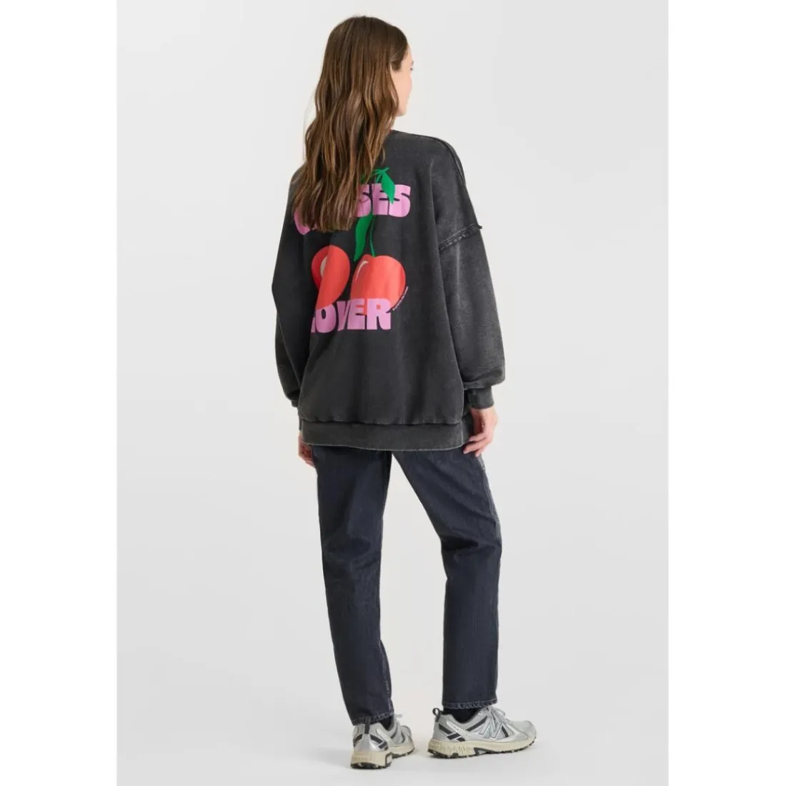 Sweat-Shirt JULES noir Uma en coton
