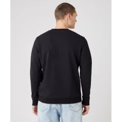 Sweatshirt noir pour homme en coton