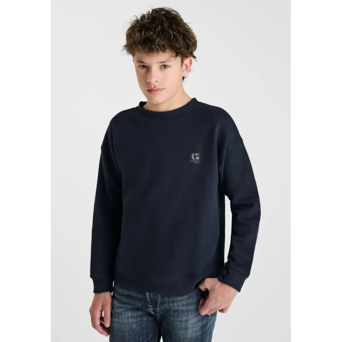 Sweat-Shirt PIPOBO bleu en coton Nels