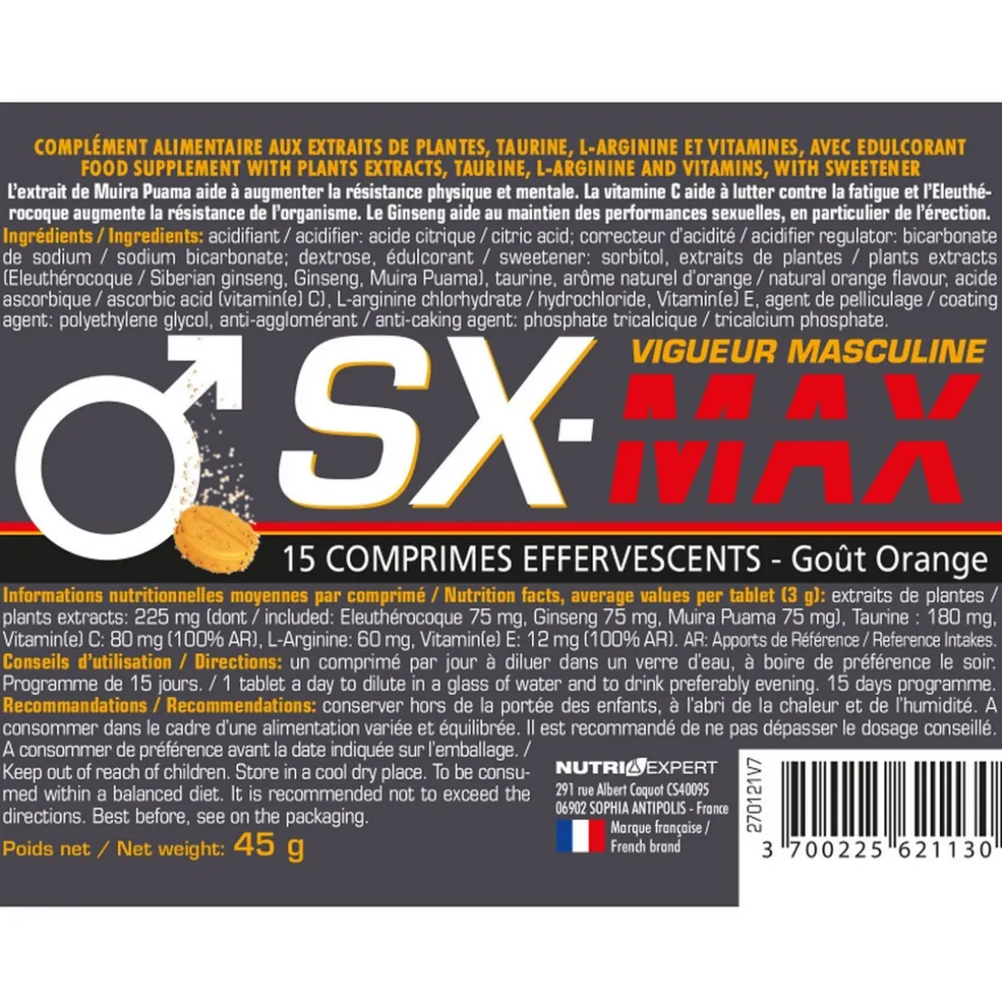 SX-MAX Vigueur Masculine