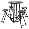 Table 4 Chaises Extérieur D. 77,5 Cm