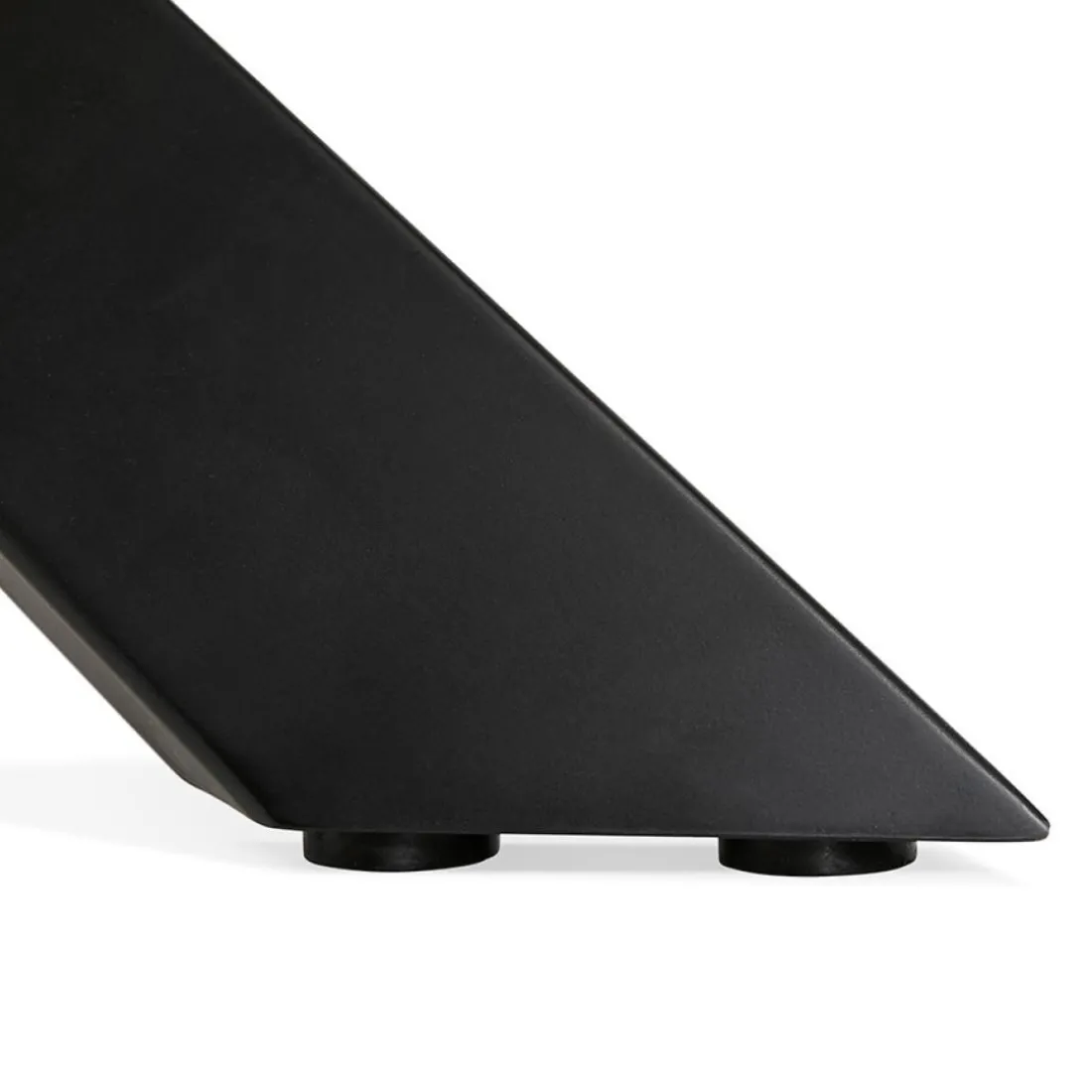 Table à diner design avec pied central en x 'WALABY' en bois noir