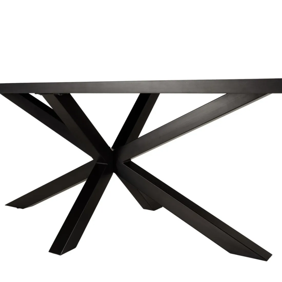 Table à manger couleur rouille effet pierre BASILE