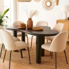 Table à manger forme nuage asymétrique VALDO Noir