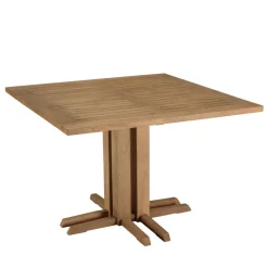Table à manger jardin carrée teck recyclé KALLY