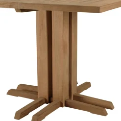 Table à manger jardin carrée teck recyclé KALLY