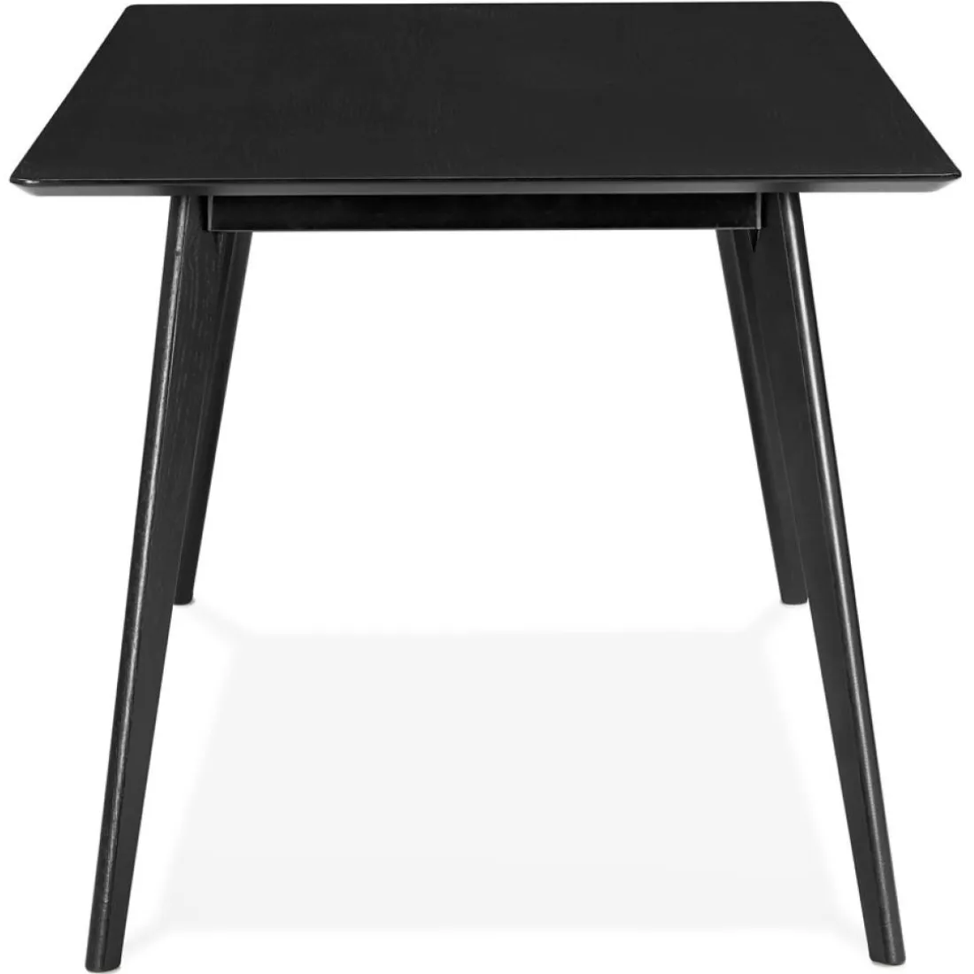 Table à manger ou bureau design 'BARISTA' en bois noir