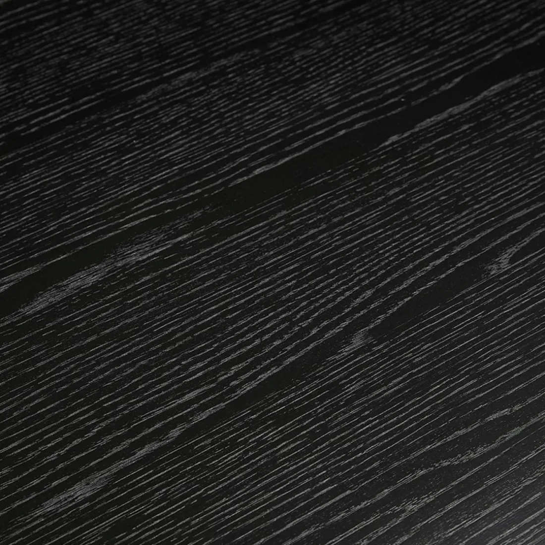 Table à manger ou bureau design 'BARISTA' en bois noir