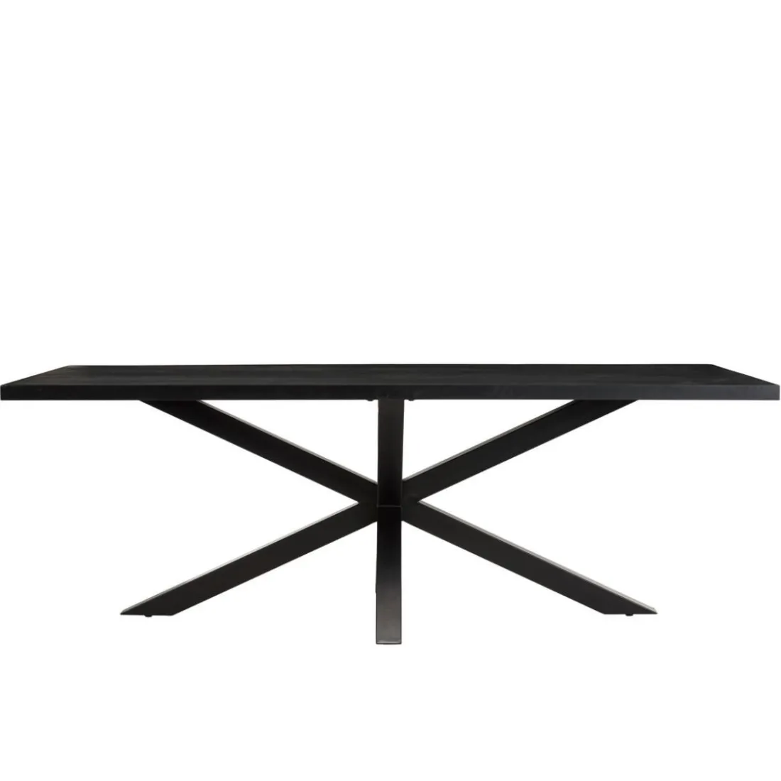 Table à manger plateau noir effet pierre BASILE