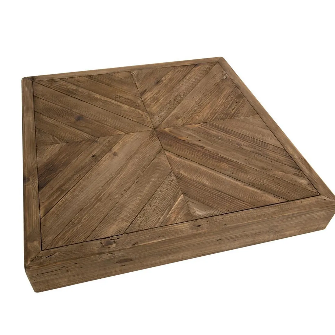 Table Basse Carrée ANDRIAN Bois Pin Recyclé