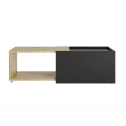 Table Basse Couleur Chêne Noir SLIDE