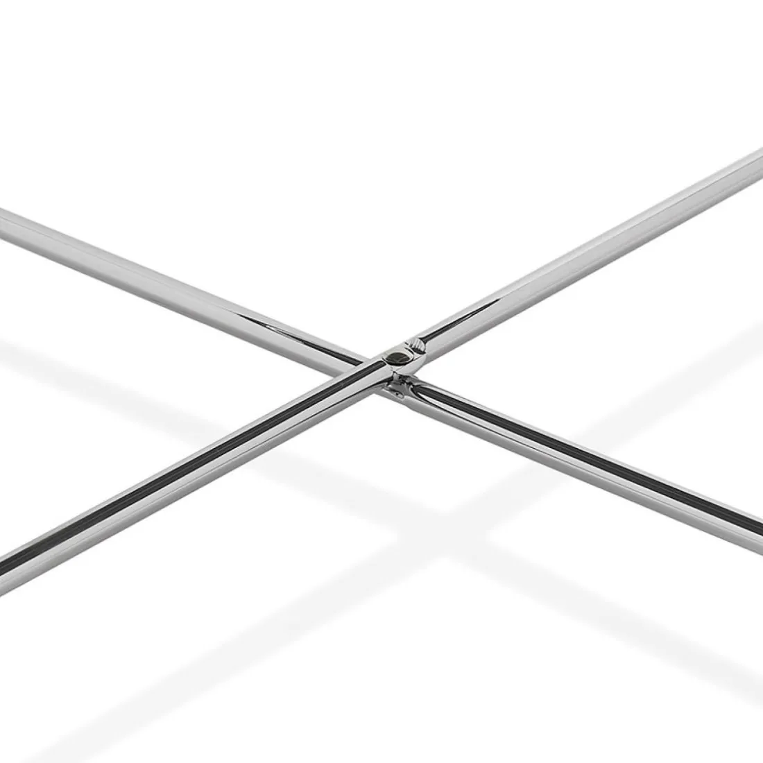 Table basse de salon 'KOLOS BIG' couleur chrome