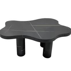 Table basse forme nuage Lagoon Effet Marbre Noir