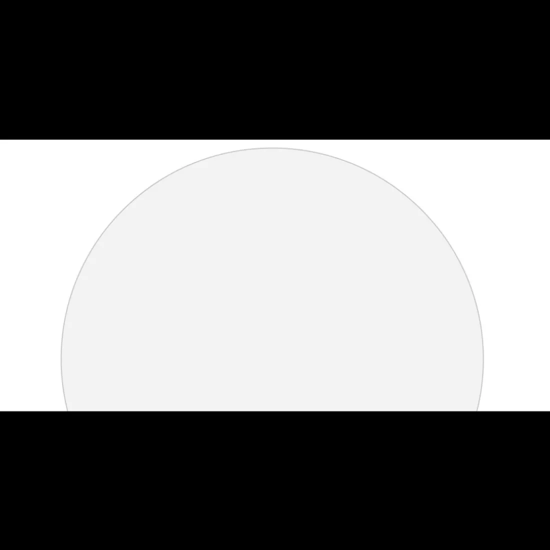 Table basse magnétique ronde à rebord Bipolart Métal Blanc avec 1 Top Tableau blanc effaçable