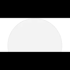 Table basse magnétique ronde à rebord Bipolart Métal Or avec 1 Top Tableau blanc effaçable