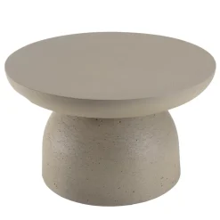 Table basse ronde effet béton HECTOR