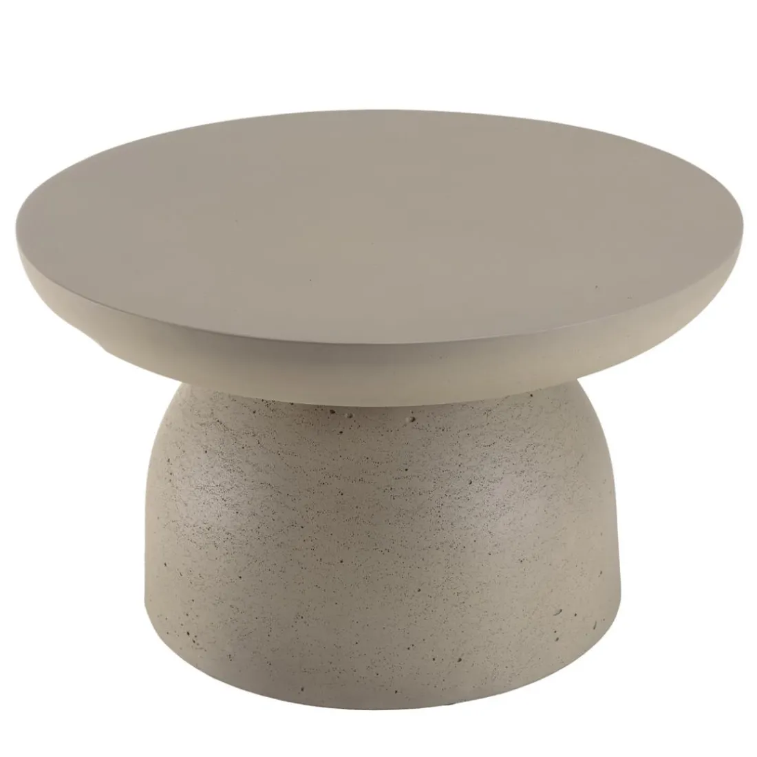 Table basse ronde effet béton HECTOR