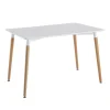 Table Blanche Rectangulaire 115X75cm