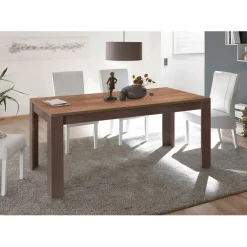 Table 180cm plateau mercure pieds bronzé