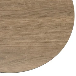 Table d'appoint biseautée mocha pieds graphiques métal JULIA