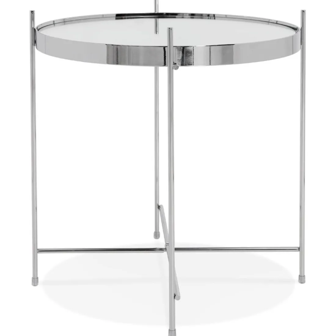Table d'appoint pliable 'KOLOS' couleur chrome