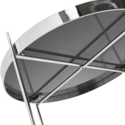 Table d'appoint pliable 'KOLOS' couleur chrome