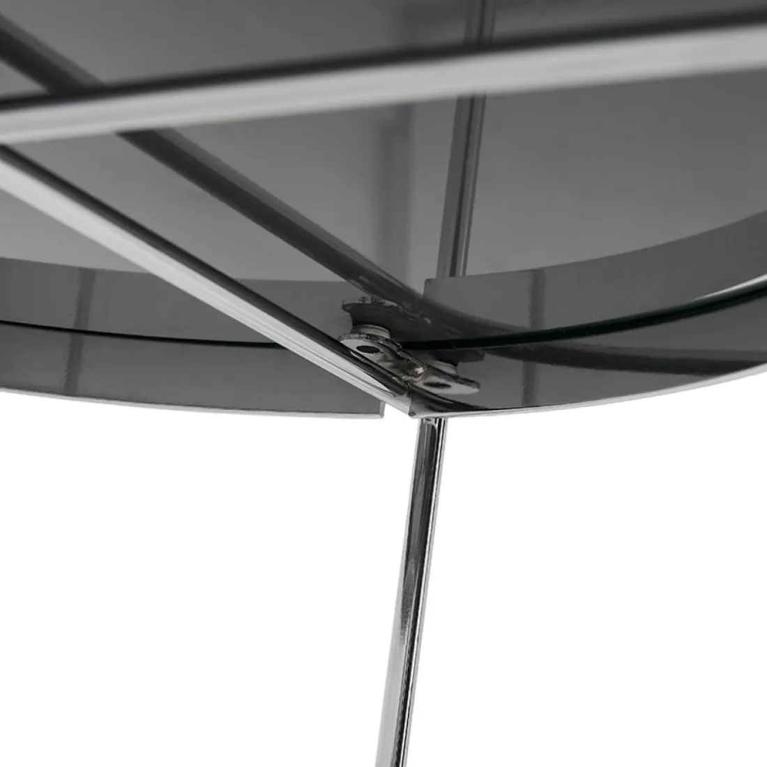 Table d'appoint pliable 'KOLOS' couleur chrome
