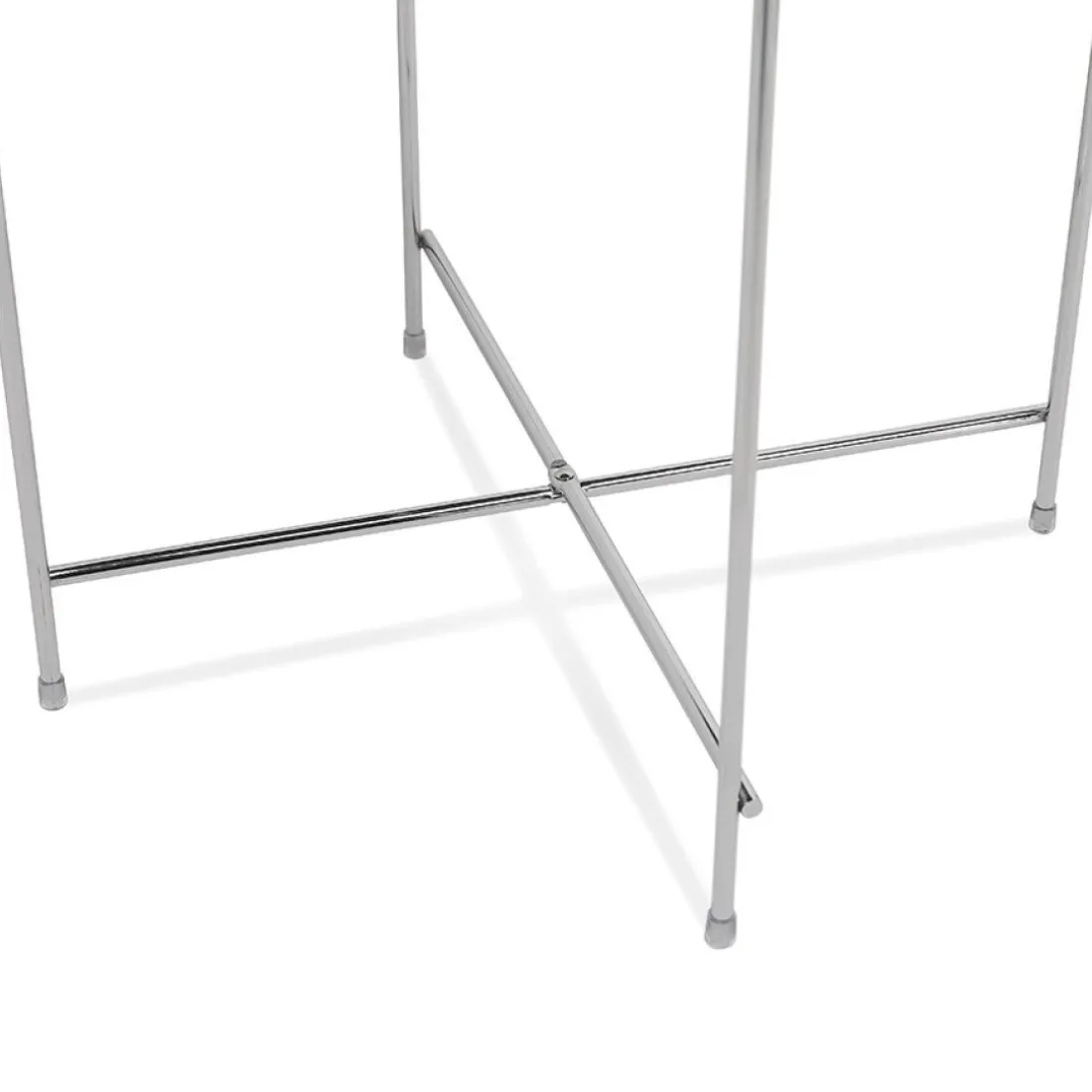 Table d'appoint pliable 'KOLOS' couleur chrome