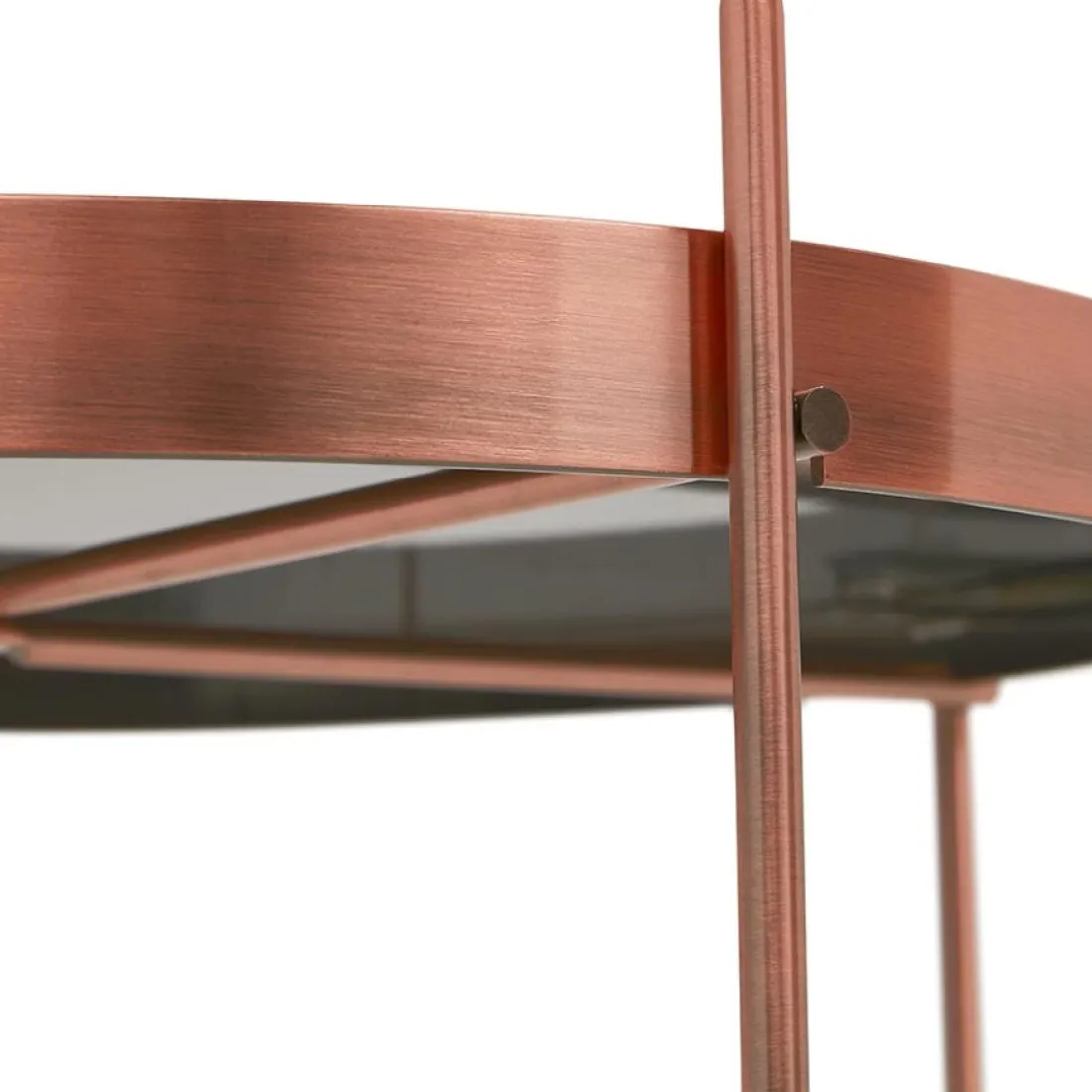 Table d'appoint pliable 'KOLOS' couleur cuivre